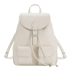 Balo Nữ Charles & Keith CNK Bryna Backpack Cream CK2-60160240 Màu Cream