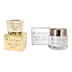 Bộ Kem Dưỡng Hỗ Trợ Nâng Tone Ngày - Đêm Eirlys Glutathione Whitening Tone Up + Cream Alpha Melight Cream 2 Món