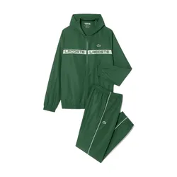 Bộ Thể Thao Nam Lacoste Men's Logo Stripe Tennis Tracksuit WH4757 132 Màu Xanh Green Size 3