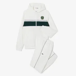 Bộ Thể Thao Nam Lacoste Men's Sport Badge Tracksuit WH8491 OLP Màu Trắng Size 3
