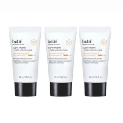 Combo 3 Tuýp Mặt Nạ Ngủ Hỗ Trợ Dưỡng Sáng Da Belif Super Knight Multi Vitamin Mask 25ml