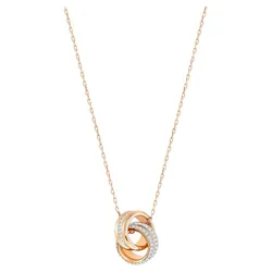 Dây Chuyền Nữ Swarovski Further Pendant Small, White, Rose Gold-Tone Plated 5240525 Màu Vàng Hồng
