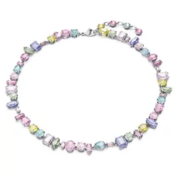 Dây Chuyền Nữ Swarovski Gema Necklace Mixed Cuts, Multicolored, Rhodium 5656397 Phối Màu