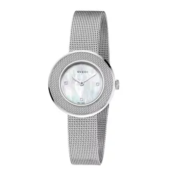 Đồng Hồ Nữ Gucci U-Play Diamond Watch Màu Bạc