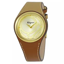 Đồng Hồ Nữ Salvatore Ferragamo Jam Tangan Wanita Women's Watch FID020015 - 0049 Màu Nâu