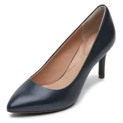 Giày Cao Gót Nữ Rockport TM75MMPTH Plain Pump CJ3344 Màu Xanh Navy Size 39-40