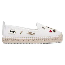 Giày Slip On Karl Lagerfeld Michaela Embellished Platform Màu Trắng Size 40