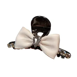 Kẹp Tóc Nữ Meri Elegant Fabric HC212-B Màu Trắng