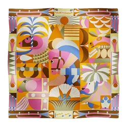 Khăn Nữ Hermès Silk Scarves Women's Multicolor Phối Màu