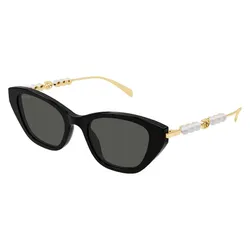 Kính Mát Nữ Gucci Cat Eye Sunglasses GG1968S 001 Màu Đen - Vàng