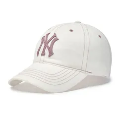 Mũ MLB Denim New York Yankees 3ACPB126N-50CRS Màu Trắng