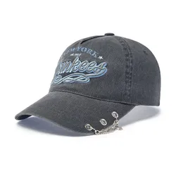Mũ MLB Vintage Culsive Jewelry Unstructured Ball Cap NY Yankees 3ACPV206N-50CGS Màu Xám