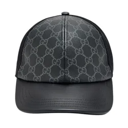 Mũ Nam Gucci Monogram Canvas Baseball Black 820868 4HBEH 1060 Màu Đen Size S