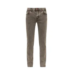 Quần Jean Nam Dolce & Gabbana D&G Metal Plate & Patch Skinny In Gray - GY07LD G8ER9 S9001 Màu Xám Size 44