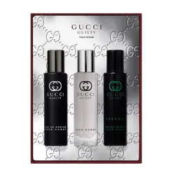 Set Nước Hoa Nam Gucci&nbsp;Guilty Pour Homme Trio Gift Set (15ml x 3)