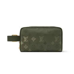Túi Cầm Tay Nam Gucci Locker Dopp Kit M26963 Màu Xanh