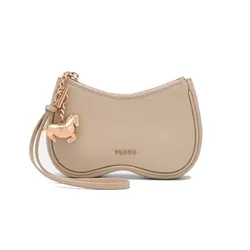 Túi Cầm Tay Nữ Pedro Horse Charm Leather Pouch - Beige PW4-95940015_BEIGE_XS Màu Be