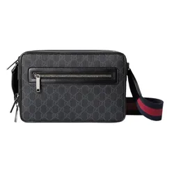 Túi Đeo Chéo Nam Gucci Medium GG Crossbody Bag Màu Đen
