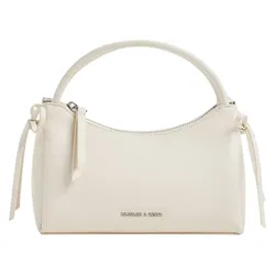 Túi Đeo Chéo Nữ Charles & Keith CNK Hazel Bow Top Handle Bag - Cream CK2-30160255 Màu Trắng Kem