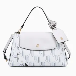Túi Đeo Chéo Nữ Lyn Ivy Infinite Top Handle M Handbag - Printed Grey L26CBWA188 Màu Xám