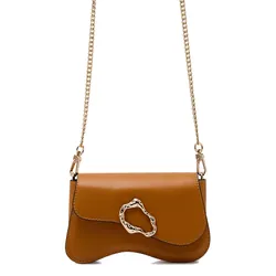 Túi Đeo Chéo Nữ Lyn Vary Infinite Mini Crossbody Bag - Brown L26CBWB022 Màu Nâu