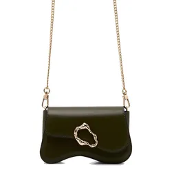 Túi Đeo Chéo Nữ Lyn Vary Infinite Mini Crossbody Bag - Dark Green L26CBWB022 Màu Xanh Đậm