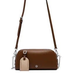 Túi Đeo Chéo Nữ Lyn Zoll Infinite Chain Crossbody Bag - Dark Brown L26CBWA182 Màu Nâu