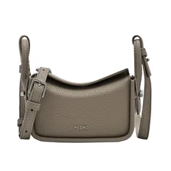 Túi Đeo Chéo Nữ Pedro Demi Mini Crossbody Bag PW4-95210012 Taupe Màu Nâu Xám