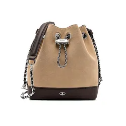 Túi Đeo Chéo Nữ Pedro Suede Mini Bucket Bag - Multi PW2-15210022-1_MULTI_XS Màu Nâu Be