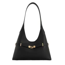 Túi Đeo Vai Nữ Charles & Keith Arlet Metallic Accent Belted Hobo Shoulder Bag CK2-40271621 Màu Đen