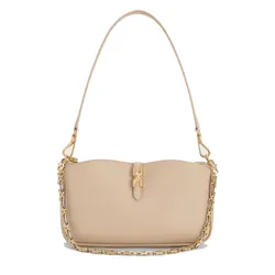Túi Đeo Vai Nữ Charles & Keith CNK Adalyn Chain Shoulder Bag - Dusted Oat CK2-20782753_DU.OAT Màu Be