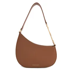 Túi Đeo Vai Nữ Charles & Keith CNK Agatha Chain-Accent - Chocolate CK2-20160188 Màu Nâu