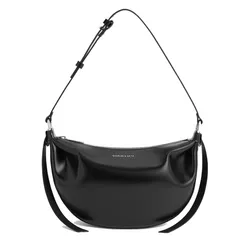 Túi Đeo Vai Nữ Charles & Keith CNK Calla Half-Moon Bag - Noir  CK2-20671663 Màu Đen