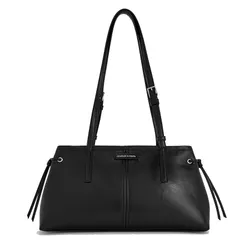 Túi Đeo Vai Nữ Charles & Keith CNK Noane Elongated-Handle Shoulder Bag - Noir CK2-20782673 Màu Đen