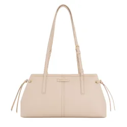 Túi Đeo Vai Nữ Charles & Keith CNK Noane Elongated-Handle Shoulder Bag - Oat CK2-20782673 Màu Trắng Kem