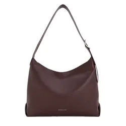 Túi Đeo Vai Nữ Charles & Keith Larsen Buckle Strap Hobo Bag Plum Shoulder Bag CK2-40782736 Màu Đỏ Tím
