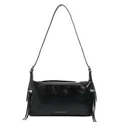 Túi Đeo Vai Nữ Charles & Keith Xylia Noir Shoulder Bag CK2-40782413 Màu Đen
