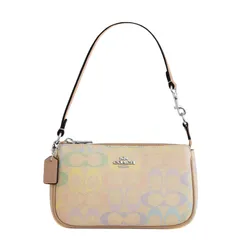 Túi Đeo Vai Nữ Coach Nolita 19 In Rainbow Signature Canvas Phối Màu