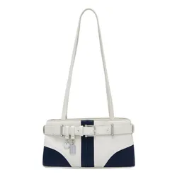 Túi Đeo Vai Nữ Lyn Dandi Shoulder Bag L26CBWA039 Ivory Màu Trắng/Navy