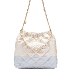 Túi Đeo Vai Nữ Lyn Monet Party Ii Infinite L Shoulder Bag L26CBWA062 Gold Màu Be/Xanh