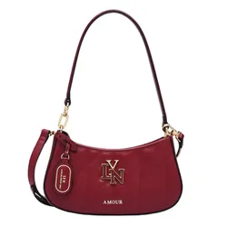 Túi Đeo Vai Nữ Lyn New Gastonia Shoulder Bag LL24FBF108 Dark Red Màu Đỏ