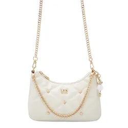 Túi Đeo Vai Nữ Lyn North Tricia Star Quilted Shoulder Bag L25FBWA115 Ivory Màu Trắng