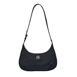 Túi Đeo Vai Nữ MLB Basic Vintage Nylon Hobo Bag New York Yankees 3ABQVN16N-50BKS Màu Đen