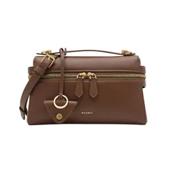 Túi Đeo Vai Nữ Pedro Alyssa Leather Shoulder Bag Brown PW2-75210181 Màu Nâu