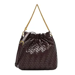 Túi Đeo Vai Nữ Pedro Cami Small Shoulder Bag PW2-75210182 Màu Đỏ Burgundy