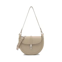 Túi Đeo Vai Nữ Pedro Hitch Leather Shoulder Bag PW2-75060135_L.TAUP_S Màu Light Taupe