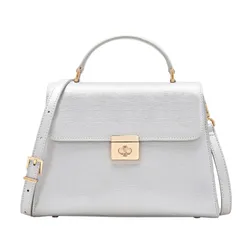 Túi Đeo Vai Nữ Pedro Leather Handbag PW2-56390043-1 Silver Màu Bạc