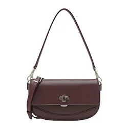 Túi Đeo Vai Nữ Pedro Leather Shoulder Bag PW2-76390135 Wine Màu Đỏ Tía