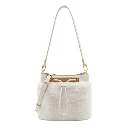 Túi Đeo Vai Nữ Pedro Panelled Bucket Bag PW2-16390012 Chalk Màu Trắng