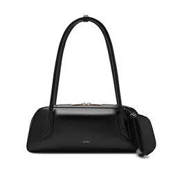 Túi Đeo Vai Nữ Pedro Serif Shoulder Bag - Black PW2-76390134_BLACK_M Màu Đen